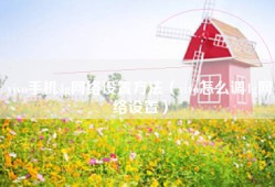 vivo手机4g网络设置方法（vivo怎么调4g网络设置）
