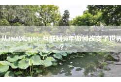从1969到2019：互联网50年如何改变了世界？