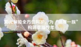 阳光保险全方位呵护，为“银发一族”构筑幸福晚年