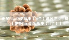 更多Fomz历史版本（10个）神器连接手机「更多Fomz历史版本（10个）」