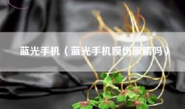 蓝光手机（蓝光手机膜伤眼睛吗）