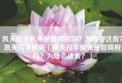 凯夫拉手机壳是智商税吗？为啥会这贵？凯夫拉手机壳「凯夫拉手机壳是智商税吗？为啥会这贵？」