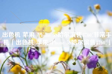 出色机 苹果 iPhone 5S哈尔滨售3760!非常手机「出色机 苹果 iPhone 5S哈尔滨售3760!」