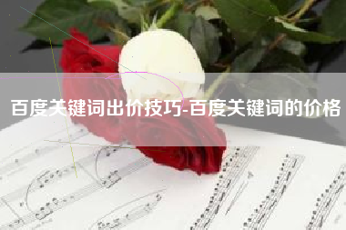 百度关键词出价技巧-百度关键词的价格
